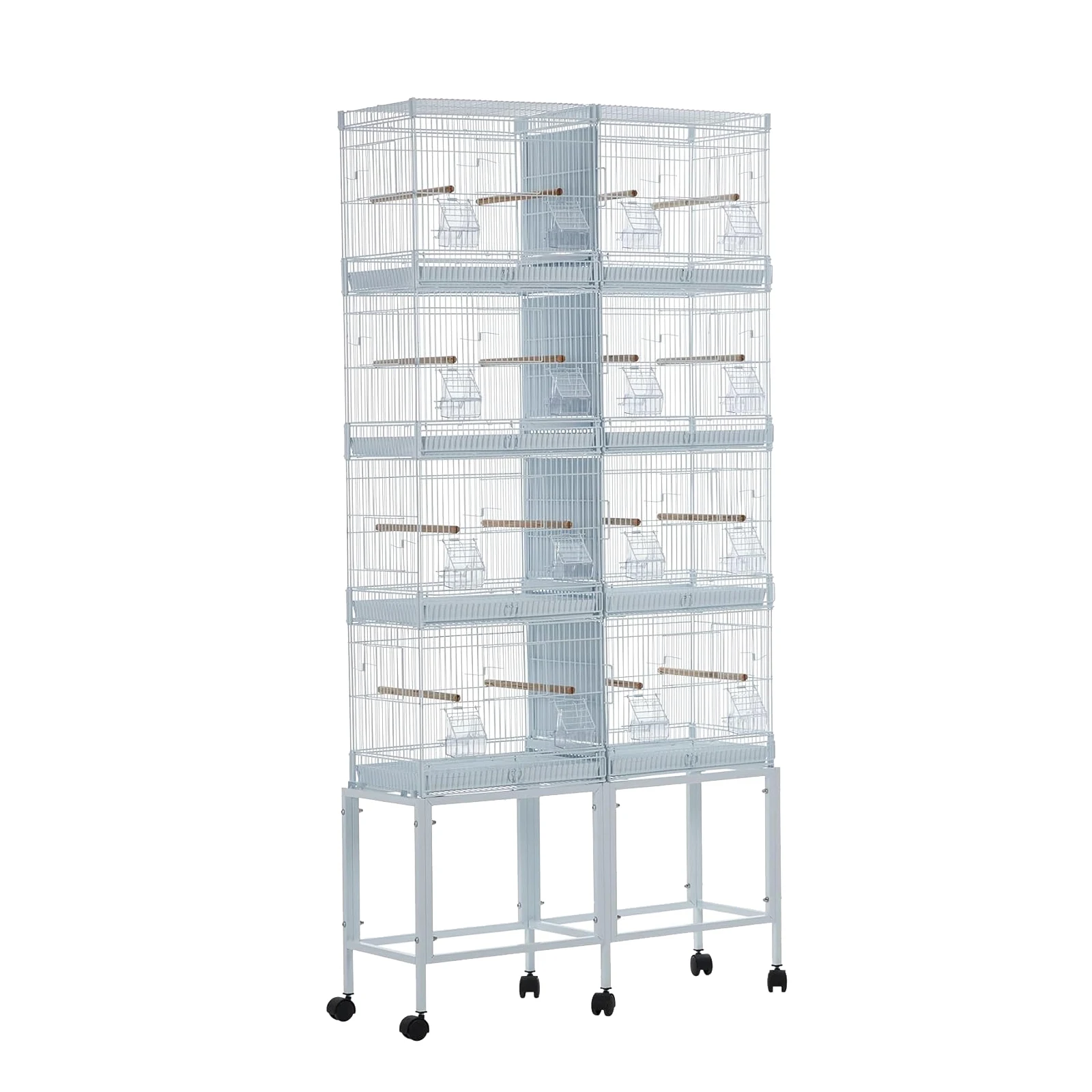 Productos para mascotas, soporte para loros con ruedas, soporte para jaula para pájaros, centro de juegos con perchas y escaleras, parque infantil para pájaros