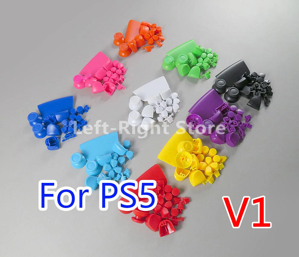 1set Replacement D-pad R1 L1 R2 L2 Triggers Share Options Full Set Face Button Repair Kits For PS5 V1 1.0 Controller