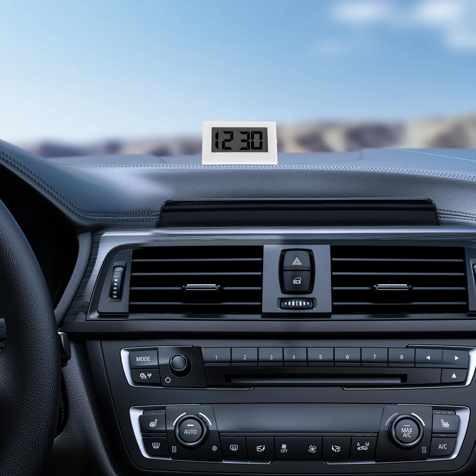 

Clock Large Display High Precision For Auto Dashboard Mini Clock Vehicle Interior Decoration