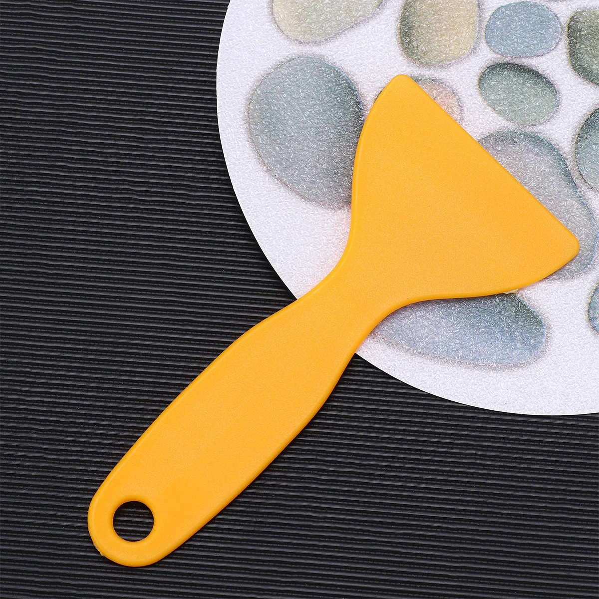 

4Pcs Anti-Slip Stickers 15Cm Diameter Stone Design Self Stick Bath Mat Shower Floor Grip Tape for Slippery Surfaces Bathroom Tub