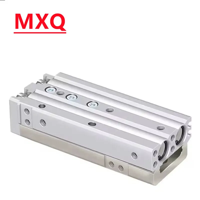 SMC Type Air Slide Table Dual Rod Rail Slide Air Pneumatic Cylinder MXQ6-10 MXQ8-20 MXQ12-30 MXQ16-40 MXQ20-50 MXQ25-75 100 125