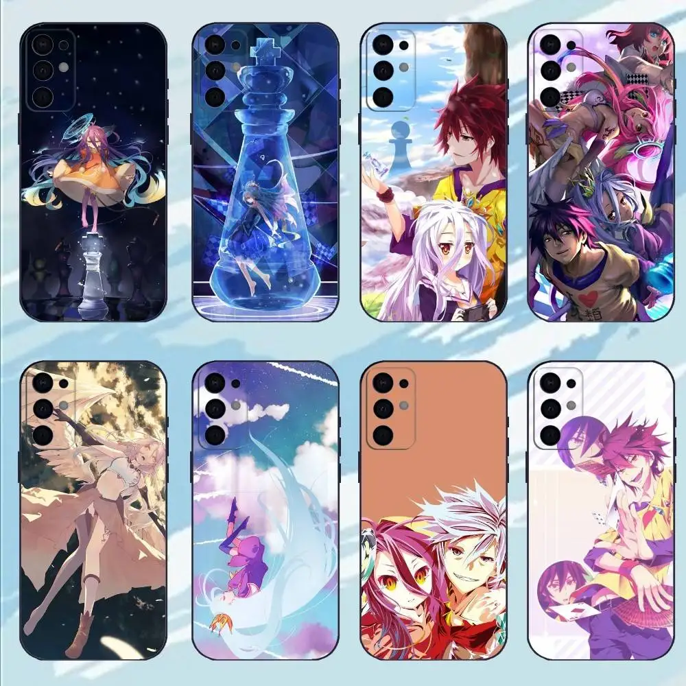 

Anime N-No Game No Life Phone Case For Samsung S25,S24,S23,S22,S21,S20,Plus,Soft Black Shell