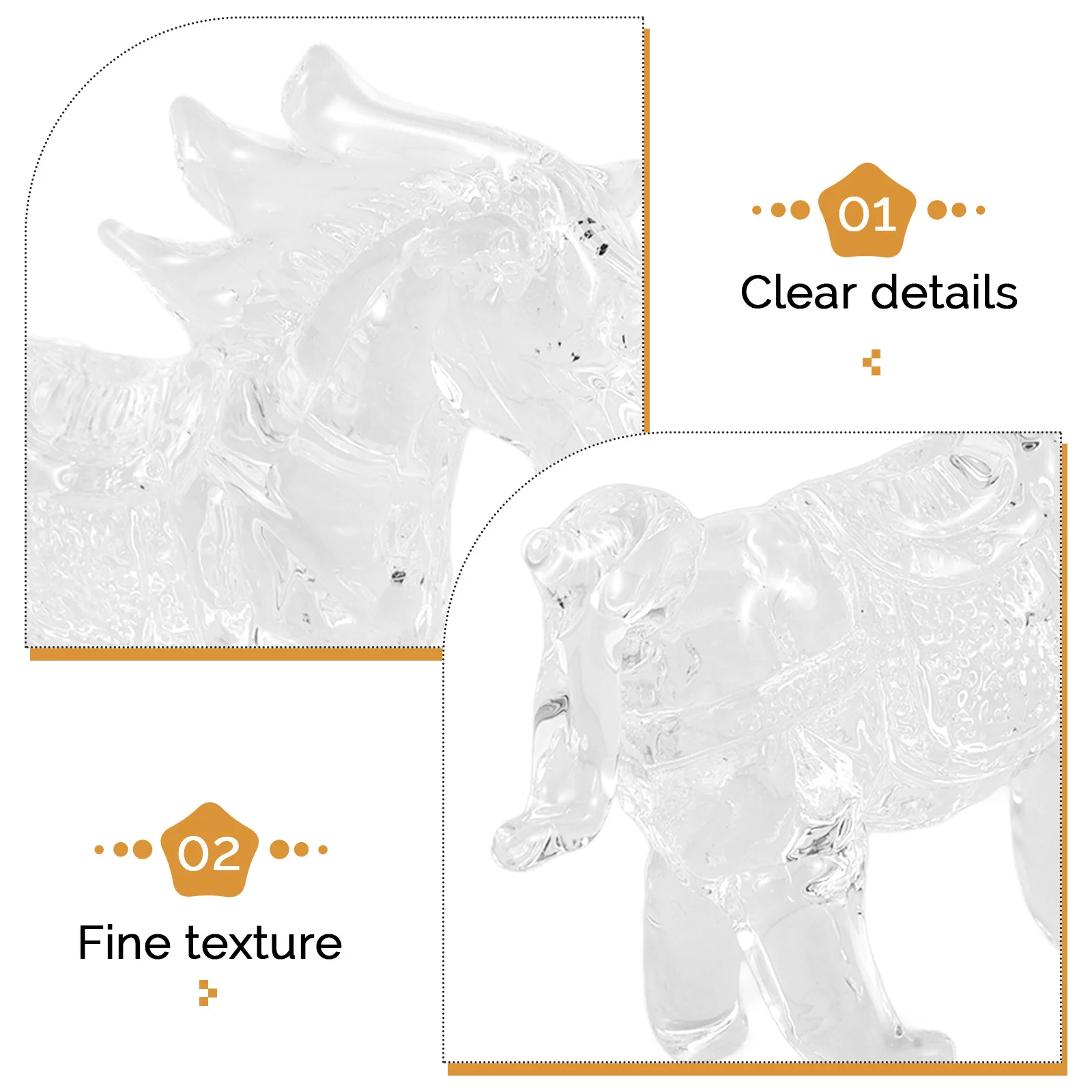 

Clear Crystal Horse Statue for Home Decor Animal Zodiac Sculpture Desktop Decoration Gift for Christmas Birthday Anniversary
