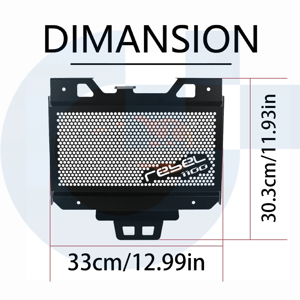 

For Honda CMX1100 Rebel 2021 2022-2024 2025 Rebel1100 CMX 1100 Accessories Motorcycle Radiator Grille Guard Cover Protection