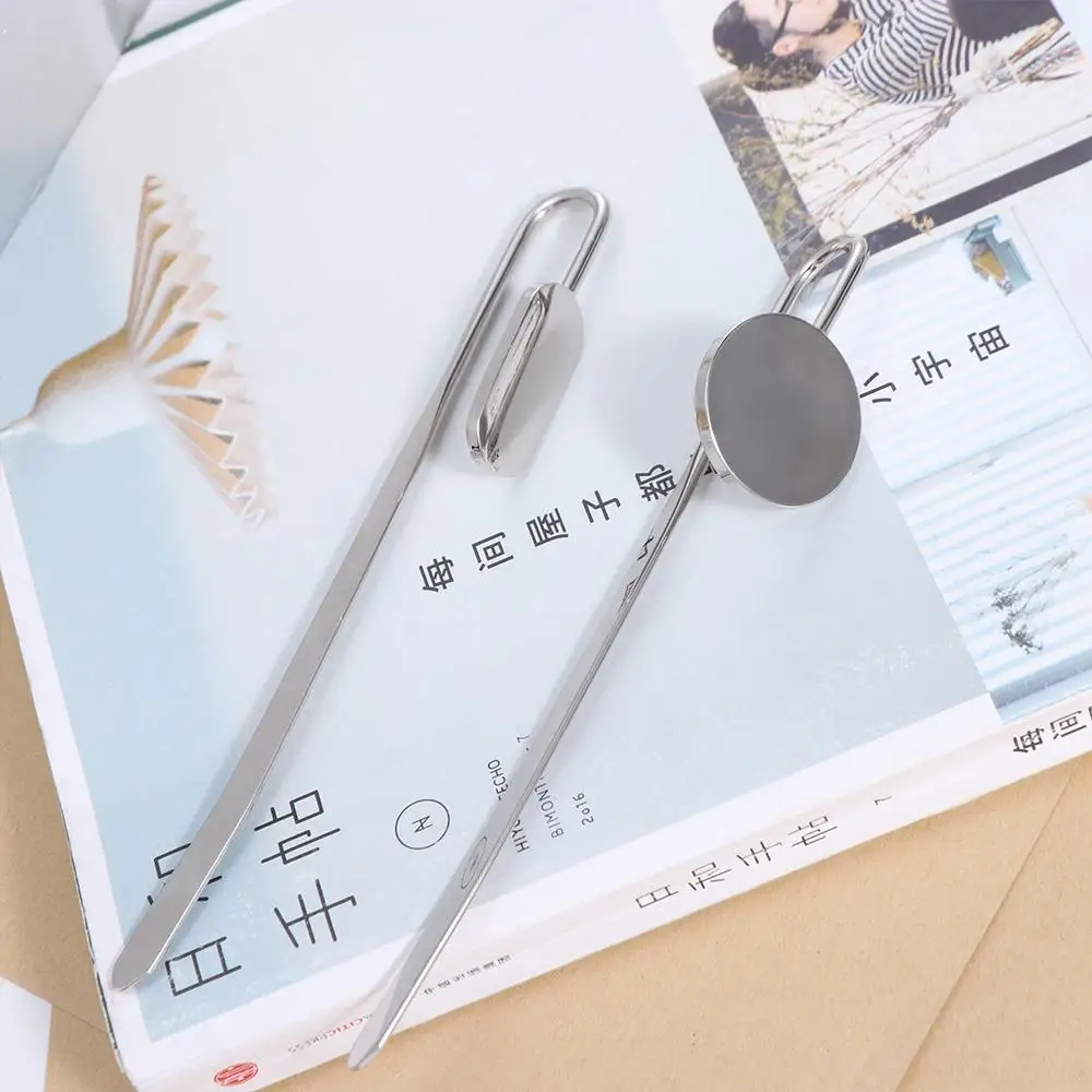 Creative Swan Neck Bookmark Silver Help Reading Round Metal Book Cilp High Quality Book Page Marker Book Page Holder