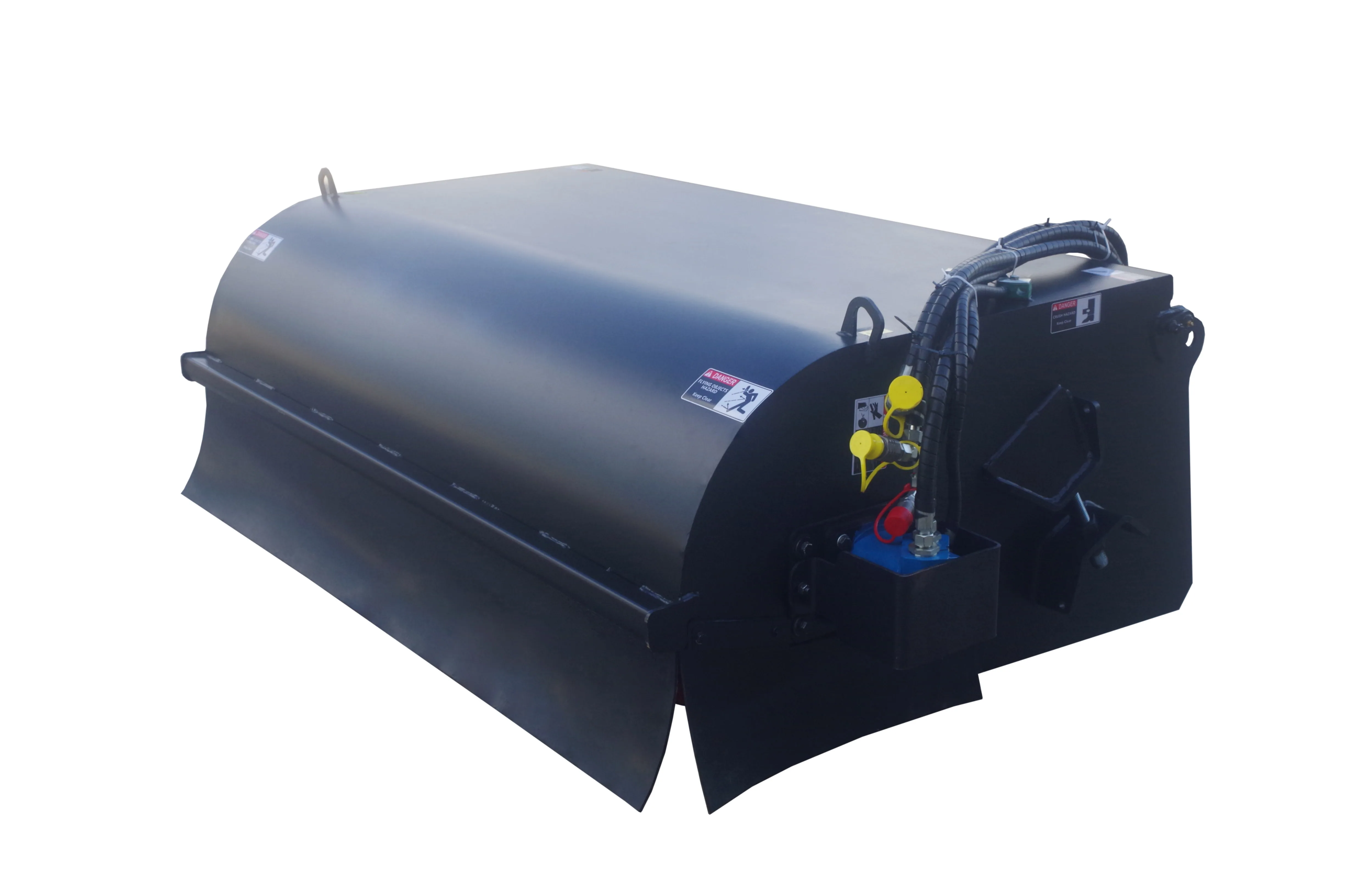 Hydraulic Power Pickup/Box Broom Sweeper with Bucket  Attachment for Skid Steer Loader