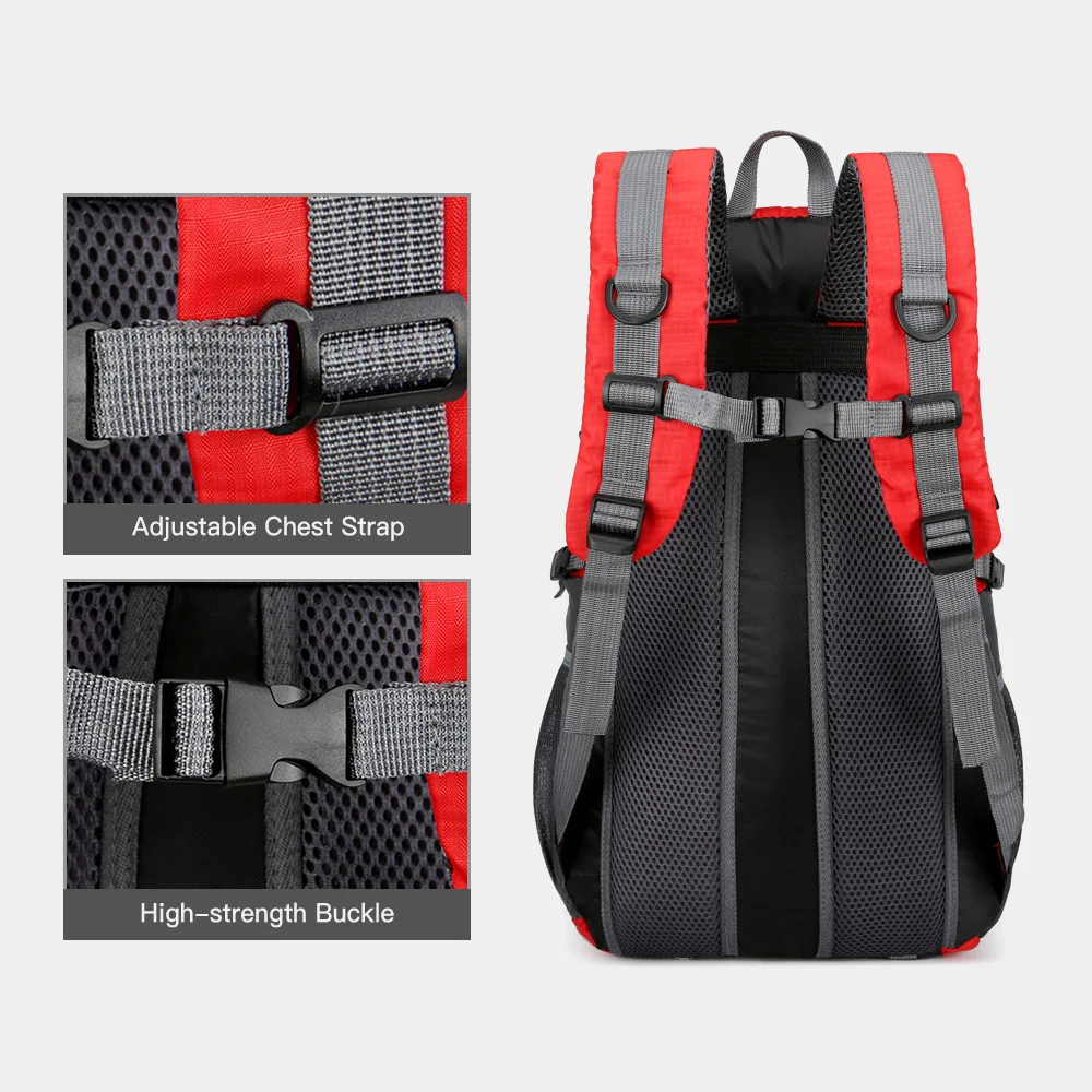 Outdoor-Wander-Trekking-Tagesrucksack, Reiserucksack, Wanderrucksack, 40 l, wasserdicht, leicht, für Männer und Frauen – Detail 8