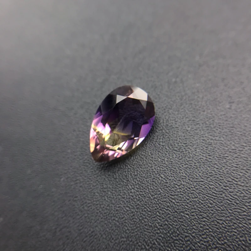 VANTJ Natural Ametrine Loose Gemstone 10*15mm Pear Cut 5.3ct for Silver Gold Mounting DIY Decoration Handmade Jewelry
