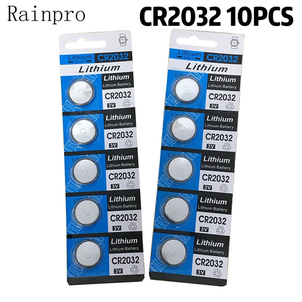 10 Pcs/lot 3V CR2032 2032 Koin Sel Tombol Wholesale Kapasitas Tinggi Baterai Lithium untuk Mainan Remote/Watch