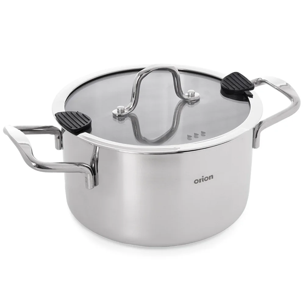Stalen pan met deksel VENICE 22 cm, 4,3 L
