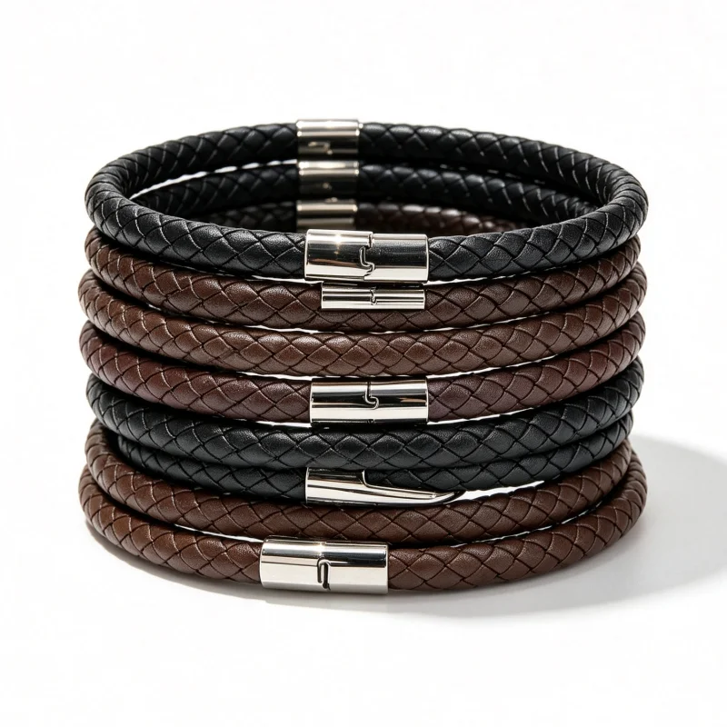 Braided Round Leather Cord Jewelry Findings Components Rope For Jewelry Making Design Handcraftmanship Home Decoration Accessory