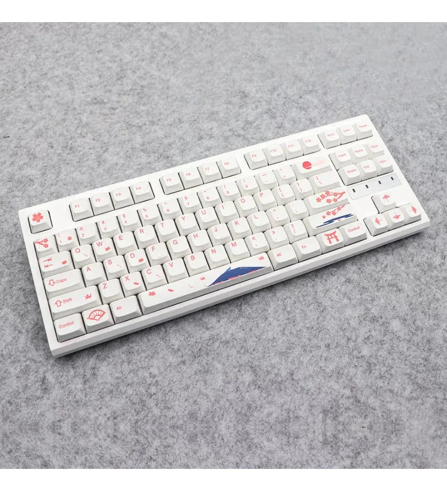 Sakura Personalized Keycap XDA Ball Cap Hot Sublimation 130 Keys Adapted to 61/64/68/104/108 Mechanical Keyboard