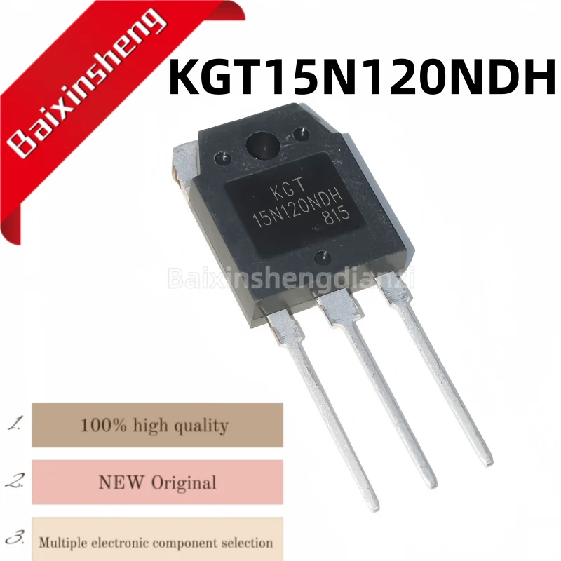 

KGT15N120NDH, 10 pieces, 15N120NDH,15A1200V,TO-3P, Microwave oven inverter IGBT tube, brand new in stock