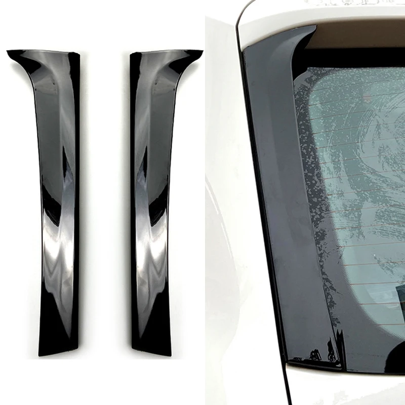 For VW Tiguan MK2 2017 2018 2019 2020 2021 2022 2023 Black Rear Window Side Spoiler Canard Canards Splitter Accessories Exterior view 5