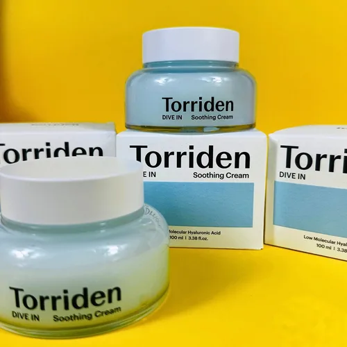Imagen 2 del producto 100g marca crema calmante ácido hialurónico Gel hidratante coreano Torriden Centella Asiatica blanqueamiento azul crema reparadora suave