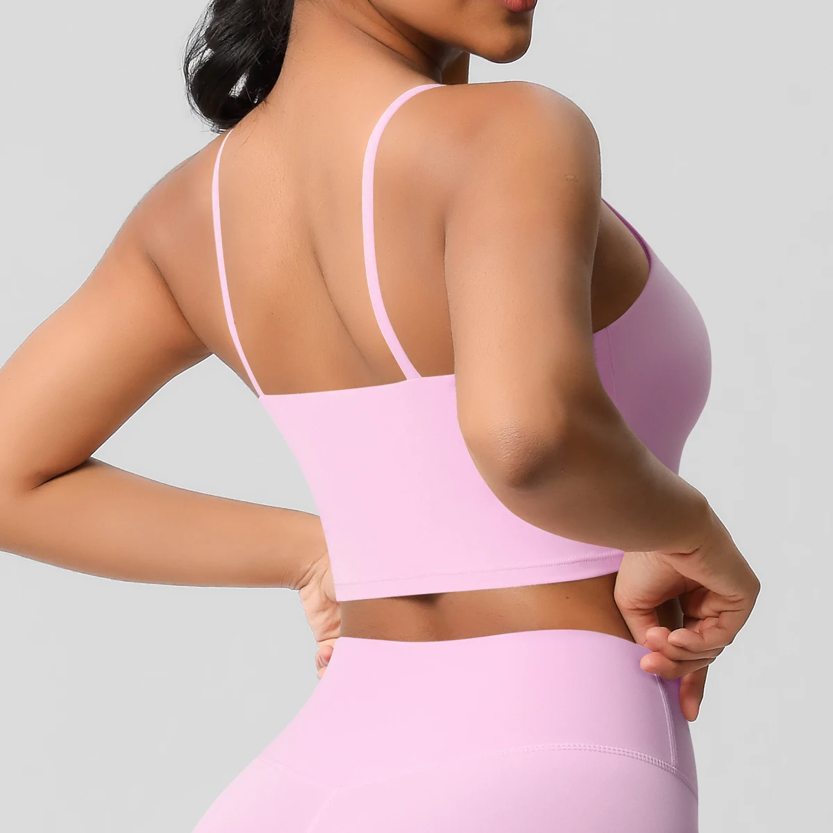 

Sexy Solid Color Backless Yoga Vest for Woman Sports Running Breathable Sports Shock-absorbing Running Yoga Tank Top Vest