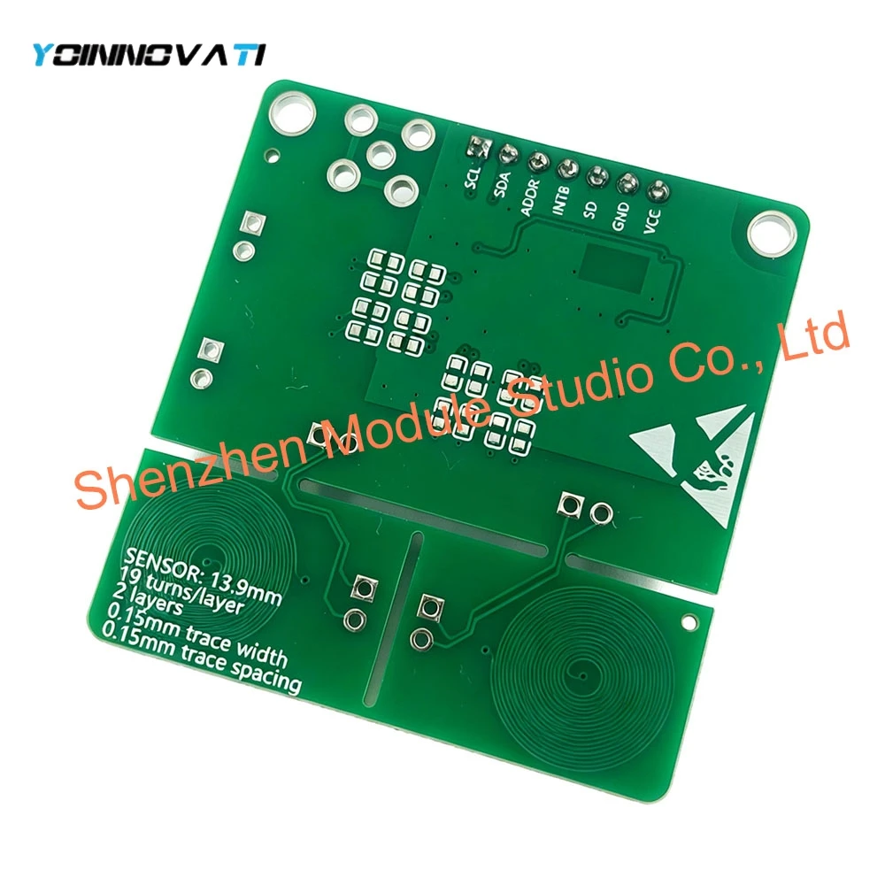 1PCS LDC1614 Inductive Sensor Module, LDC1612 Metal Detector Module, Superior to LDC1314 for Electronic Design Competitions