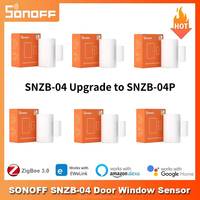 SONOFF SNZB-04P Zigbee Door Window Sensor Door Open/Close Detector for EWeLink App ZBBridge Required Work with Alexa Google Home