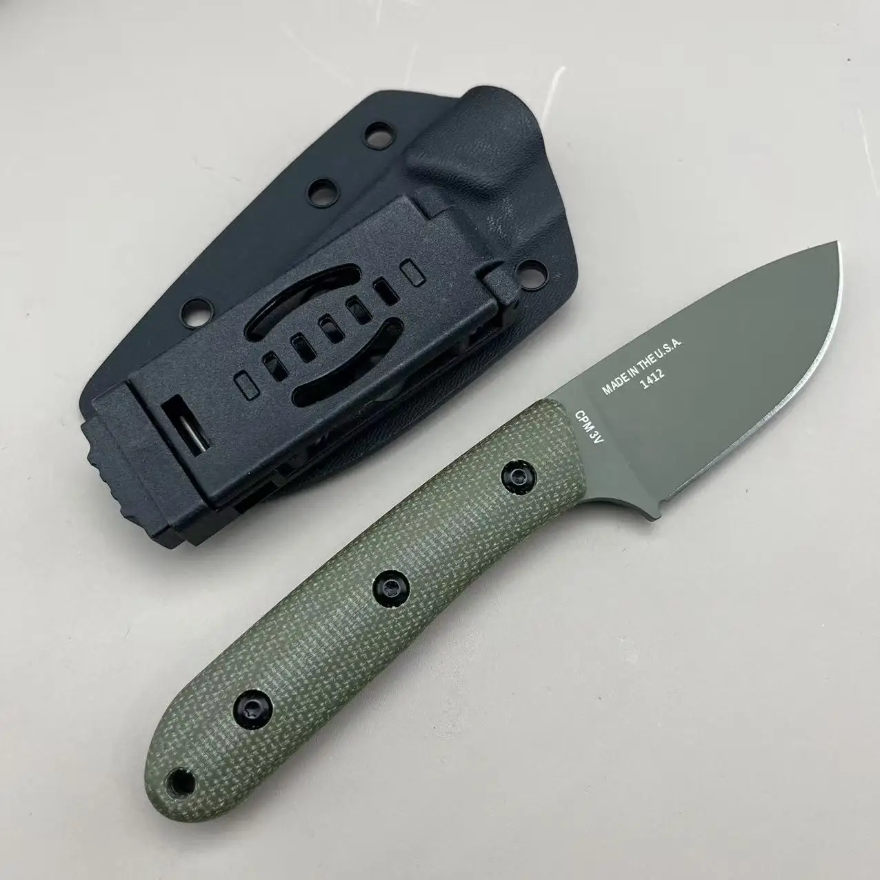 Pacaya Hochhärte D2 Stahl Wander- und Kletterwerkzeuge Outdoor Feststehendes Messer Langlebiger Camping- und Angelmesser Täglicher Schneidewerkzeug Geschenke