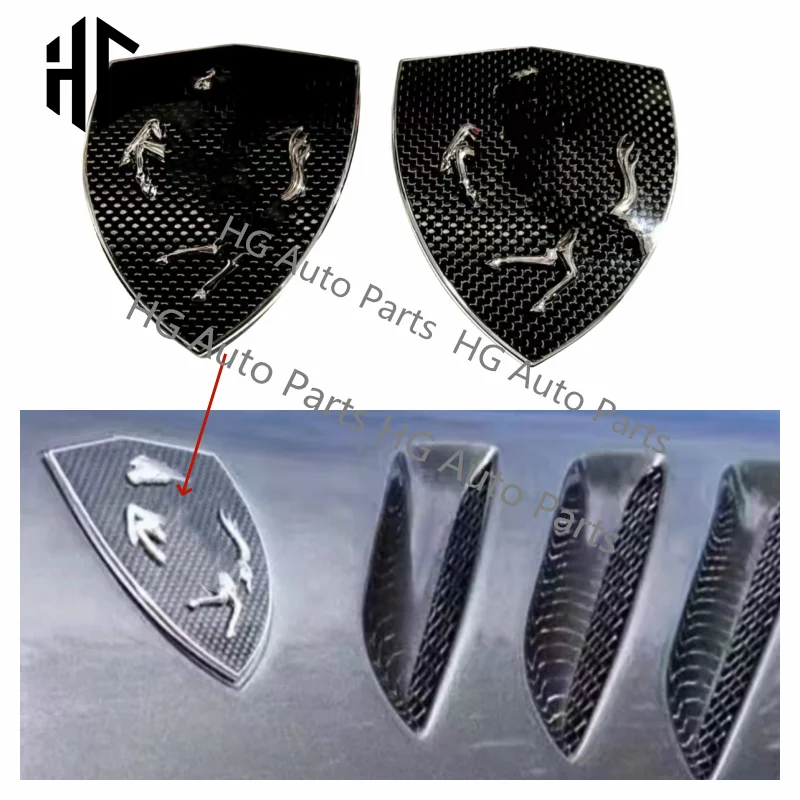 For Ferrari Italian Side Fenders Flag Badge Emblem For Carbon Fender Badges Accessories All Models F8 SF90 458 488 F12 812 430