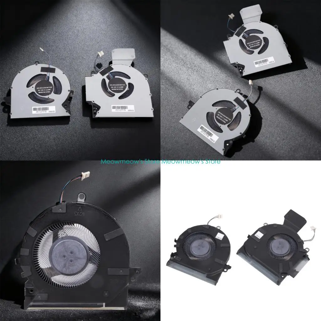 

W91A Laptops CPU GPU Cooling Fan DC12V 4Pin Computer Radiators for OMEN 16-B 16-C