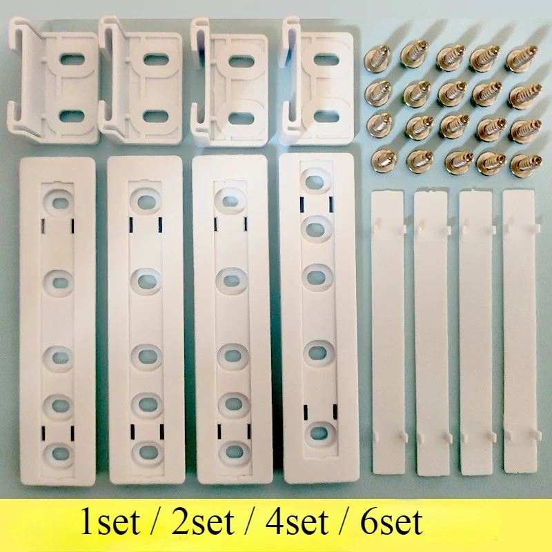 Riel deslizante de cajón de refrigerador integrado, nevera y congelador de puerta de soporte de montaje, Kit de fijación, piezas de conexión de puerta