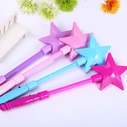 5pcs Pentagram Flash Stick Lights Up Glow Sticks Magic Luminous Star LED Glow Stick for Concert Xmas Halloween Party Kids Gift