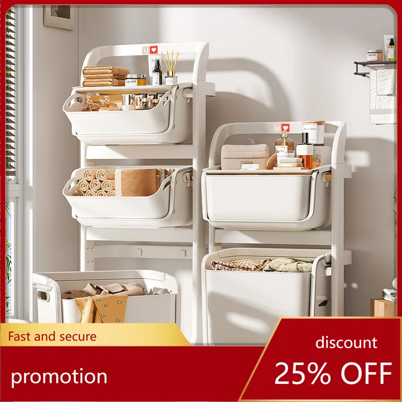 

HXL Dirty Clothes Storage Basket, Movable Laundry Storage Organizer