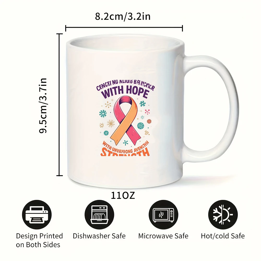 Kubek z różową wstążką w kształcie serca 11OZ, kubek dla dzieci, kubek świąteczny, praktyczny kubek do użytku domowego