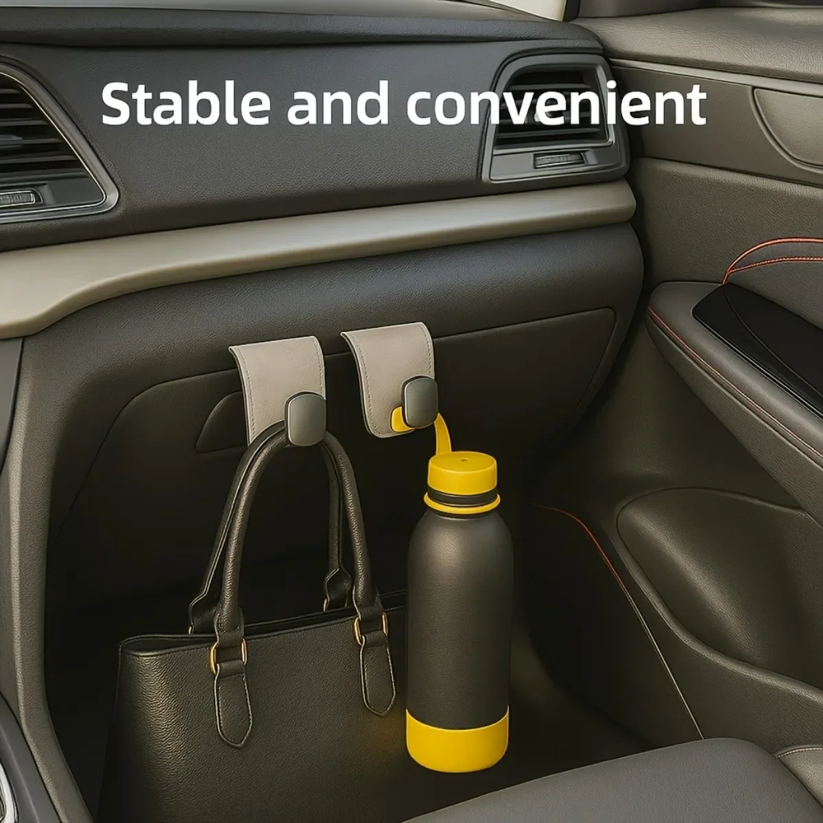 

Metal Car Glove Box Hook, Fuzzy Plush Interior Hook, Front Seat Passenger Side Storage Hanger