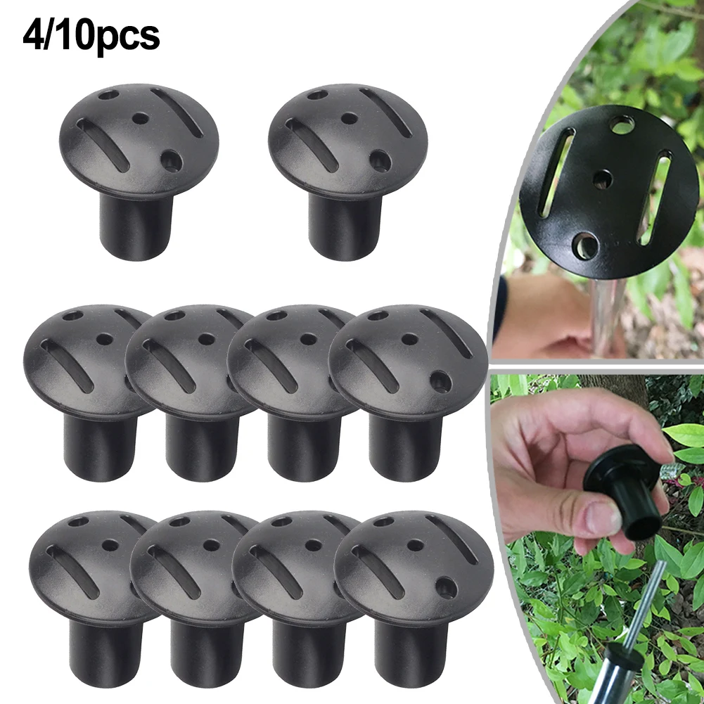 4pc/10pc Puncture Tent Pole Cap Canopy Pole Boat Cover Support Pole Cap 28mmHeight Tent Pole Puncture Proof Cap Camping Accessor