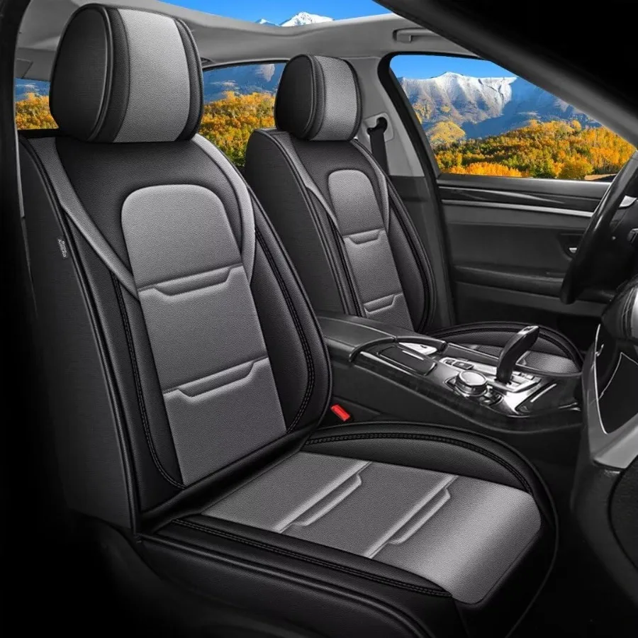 

2 Front Seat Covers for Chevrolet Trax 2024 2025 2026 Models Premium LeatherLook Automotive Seat Cushions with Waterproof Fabri