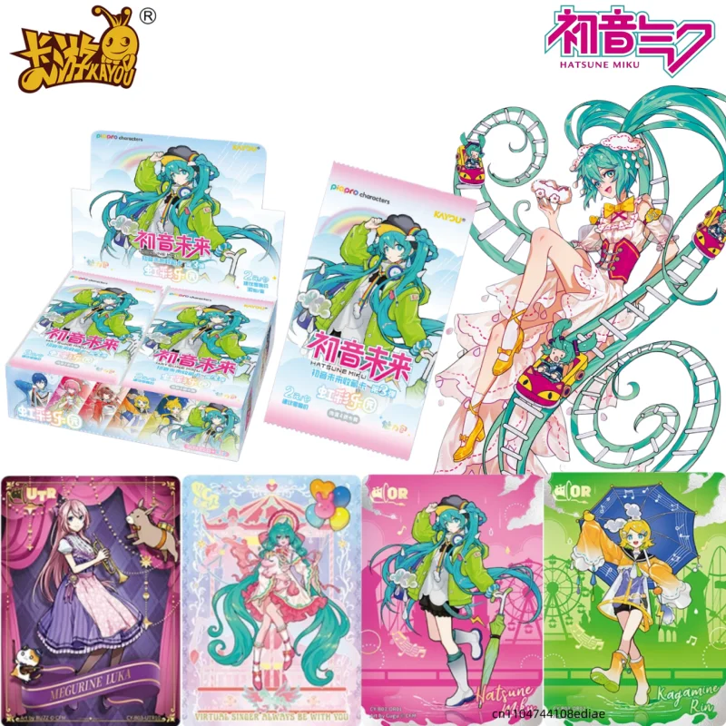 

KAYOU Authentic New Hatsune Miku Piapro Characters Virtual Singer Collectible Card Charm Pack Anime Merchandise Gift