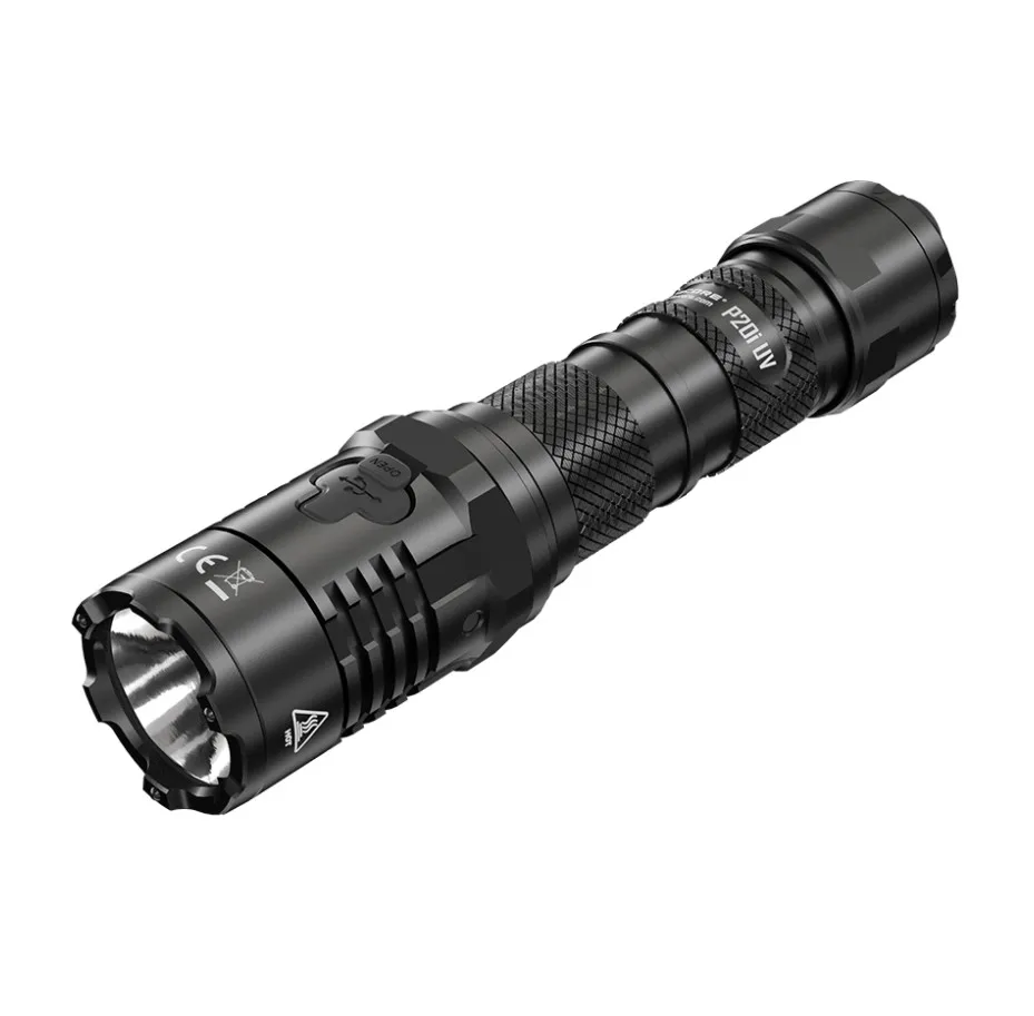 NITECORE P20i UV 1800 Lumens Self Defense LED Tactical Flashlight USB-C Rechargeable Dual Light Source Outdoor Hunting Torch