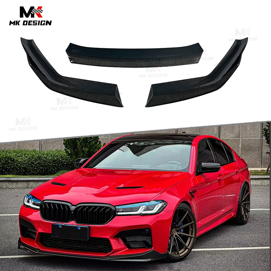 

Carbon Fiber MP Style Front Bumper Lip Splitters for BMW M5 F90 LCI 4 Doors 2021+ Front Lip Side Splitters Car Styling