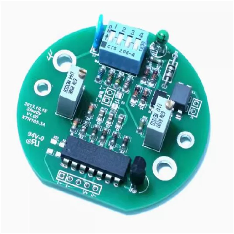 XTR105 pressure transmitter evaluation  finished   circuit board