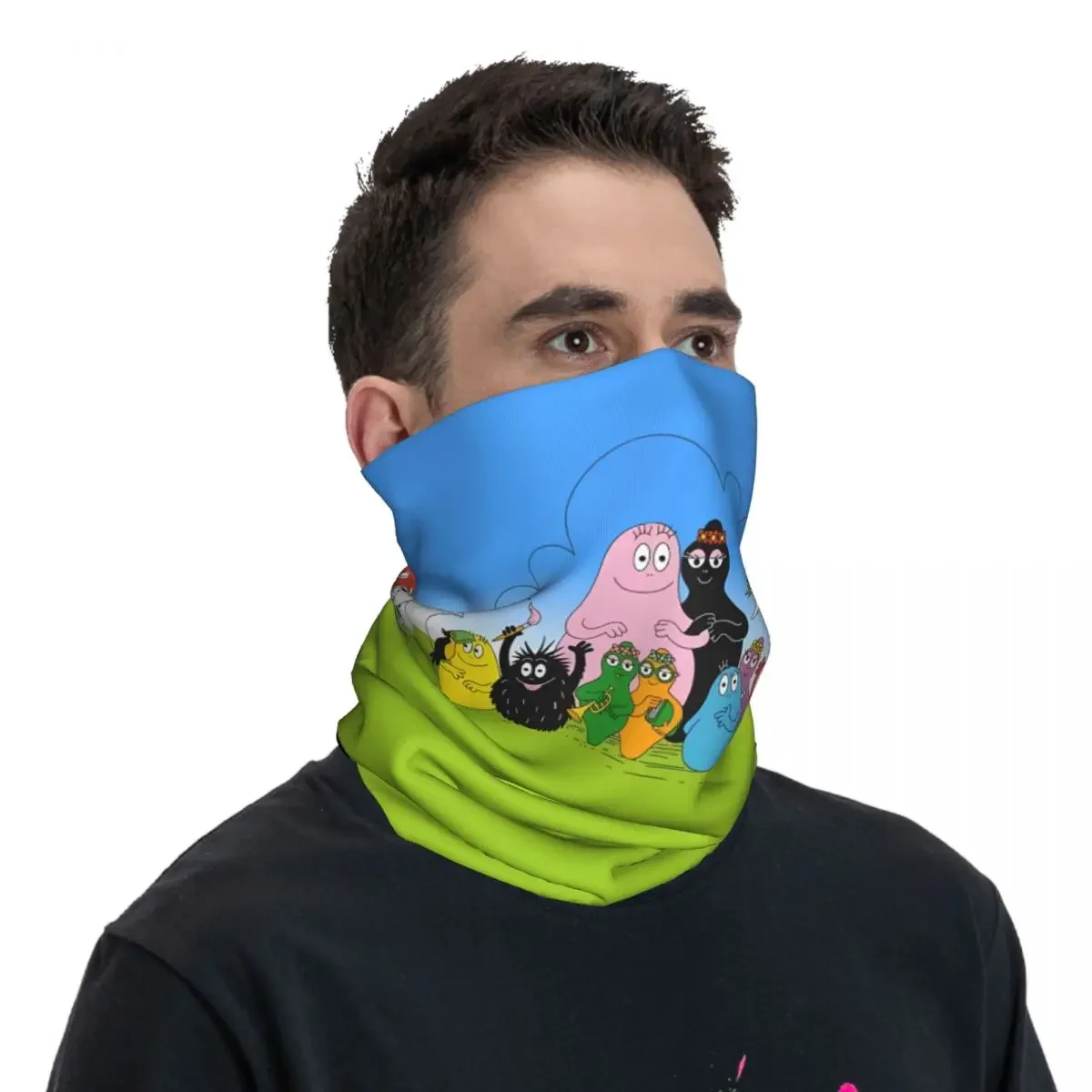 Anime Family Scarf Neckerchief Neck Face Mask Polyester