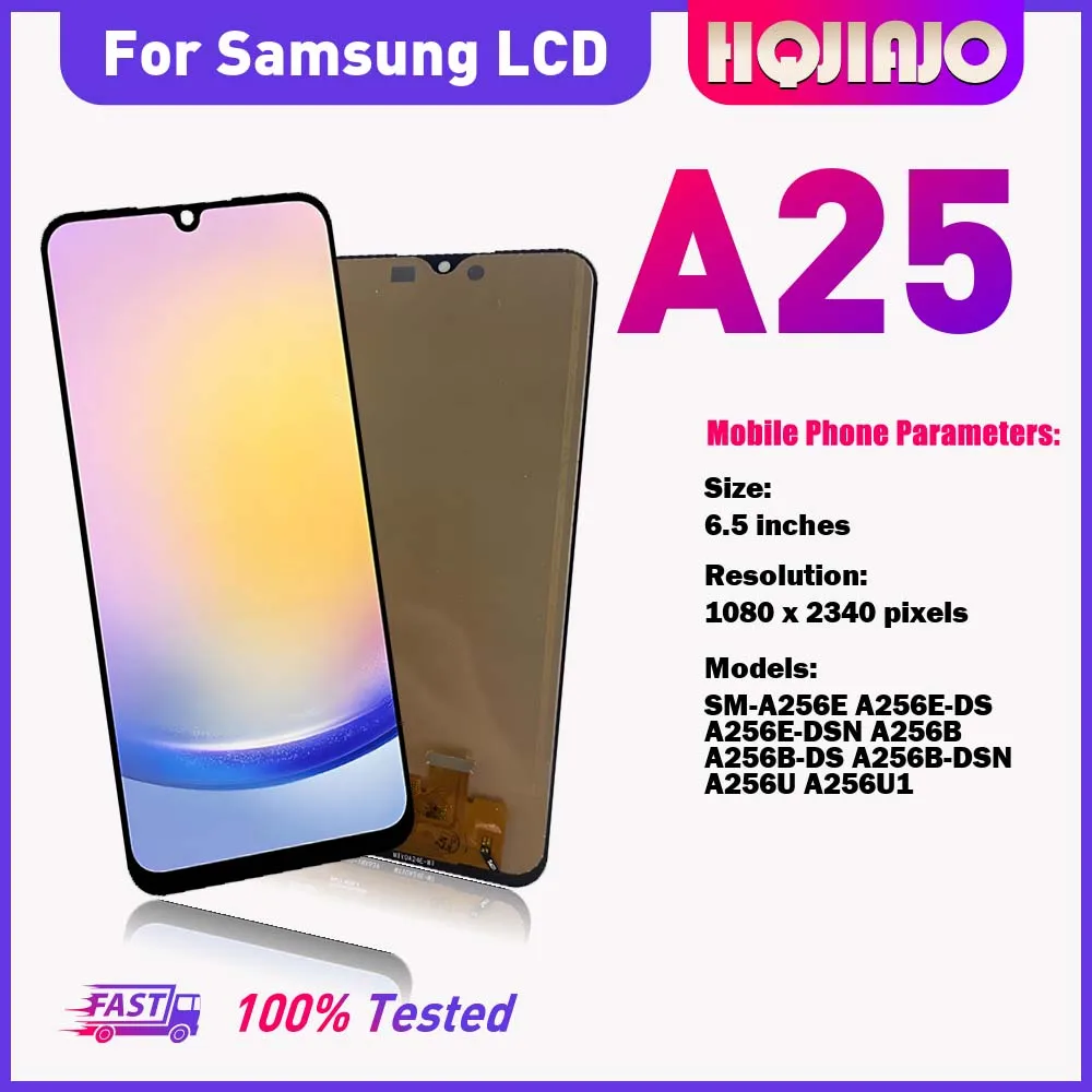 65-''oled-tft-lcd-ディスプレイタッチスクリーンデジタイザーサムスン-a25-5g-sm-a256e-sm-a256b-sm-a256u-交換修理部品