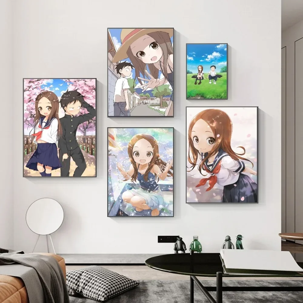 Anime Teasing Master Takagi-san Poster Wall Art Home Decor Room Decor Digital Painting Living Room Restaurant