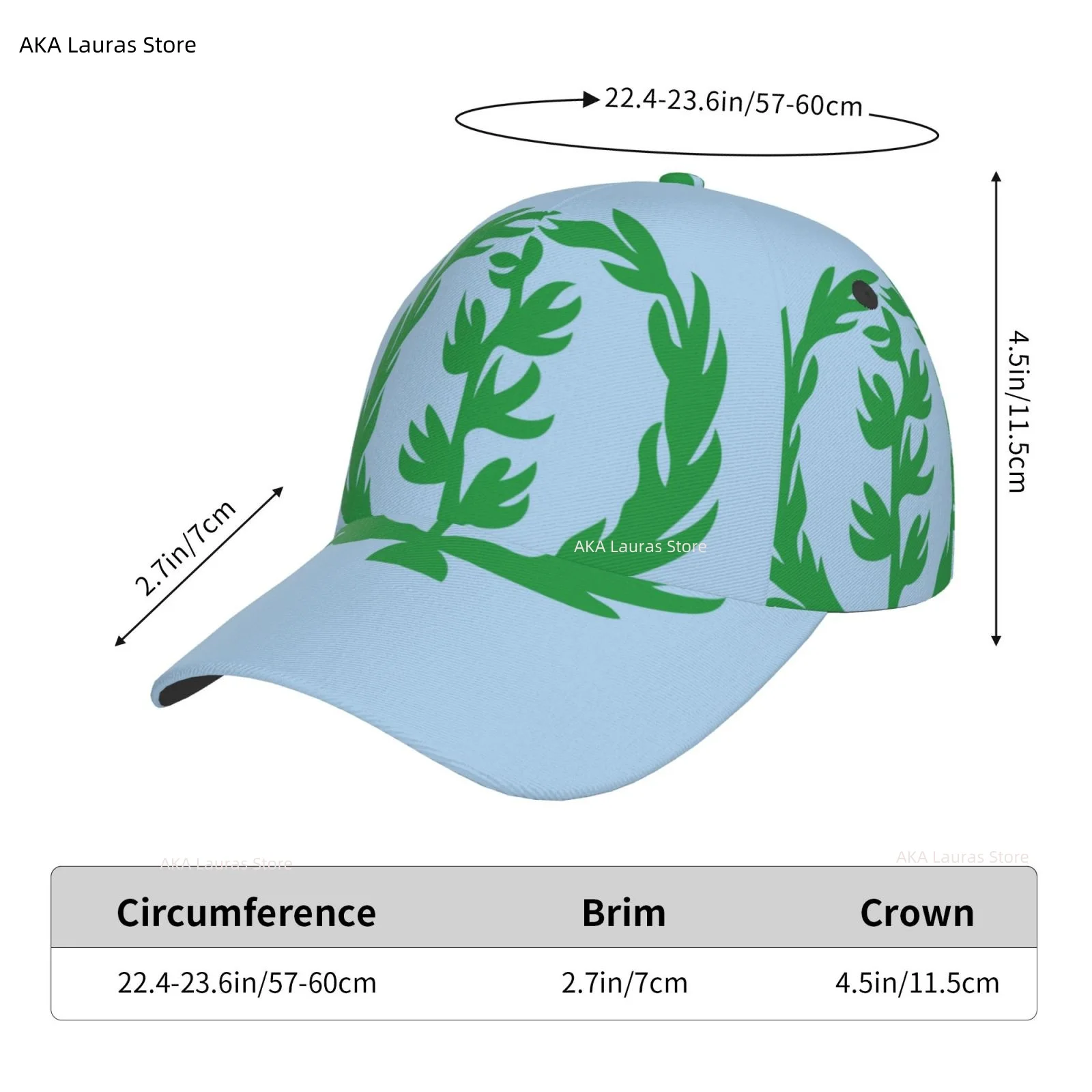 Flag of Eritrea 1952-1961 Outdoor Sport Caps Baseball Hat Men Women Visor Cap Baseball Cap Street Hip Hop Caps golf hat men