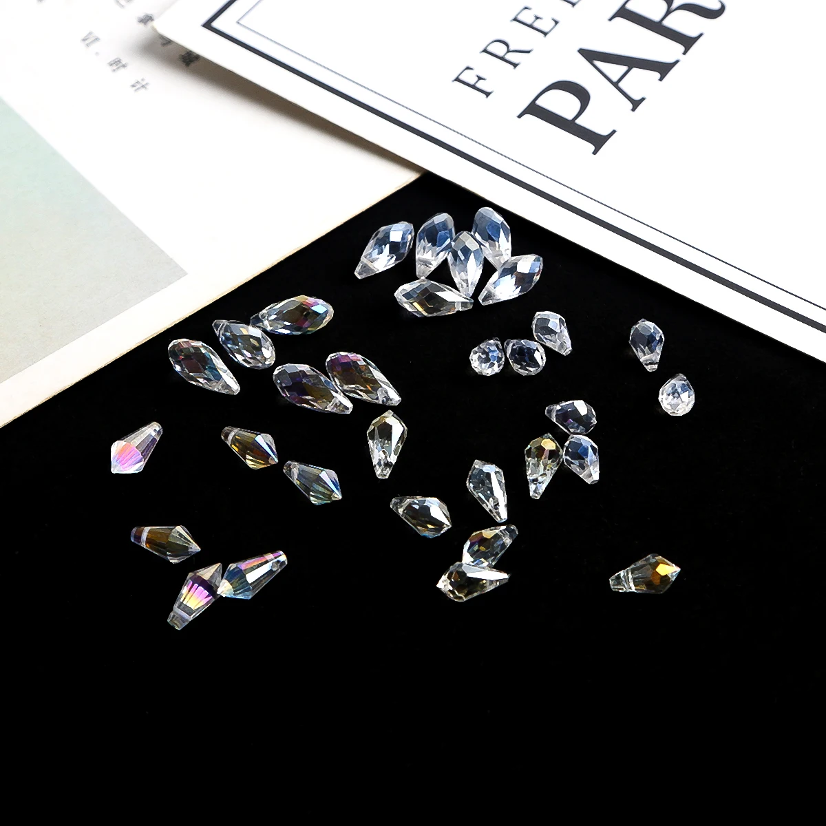 

Austria Glass Teardrop Beads For Jewelry Making Necklace Diy Accessories Faceted Crystal Briolette Beads