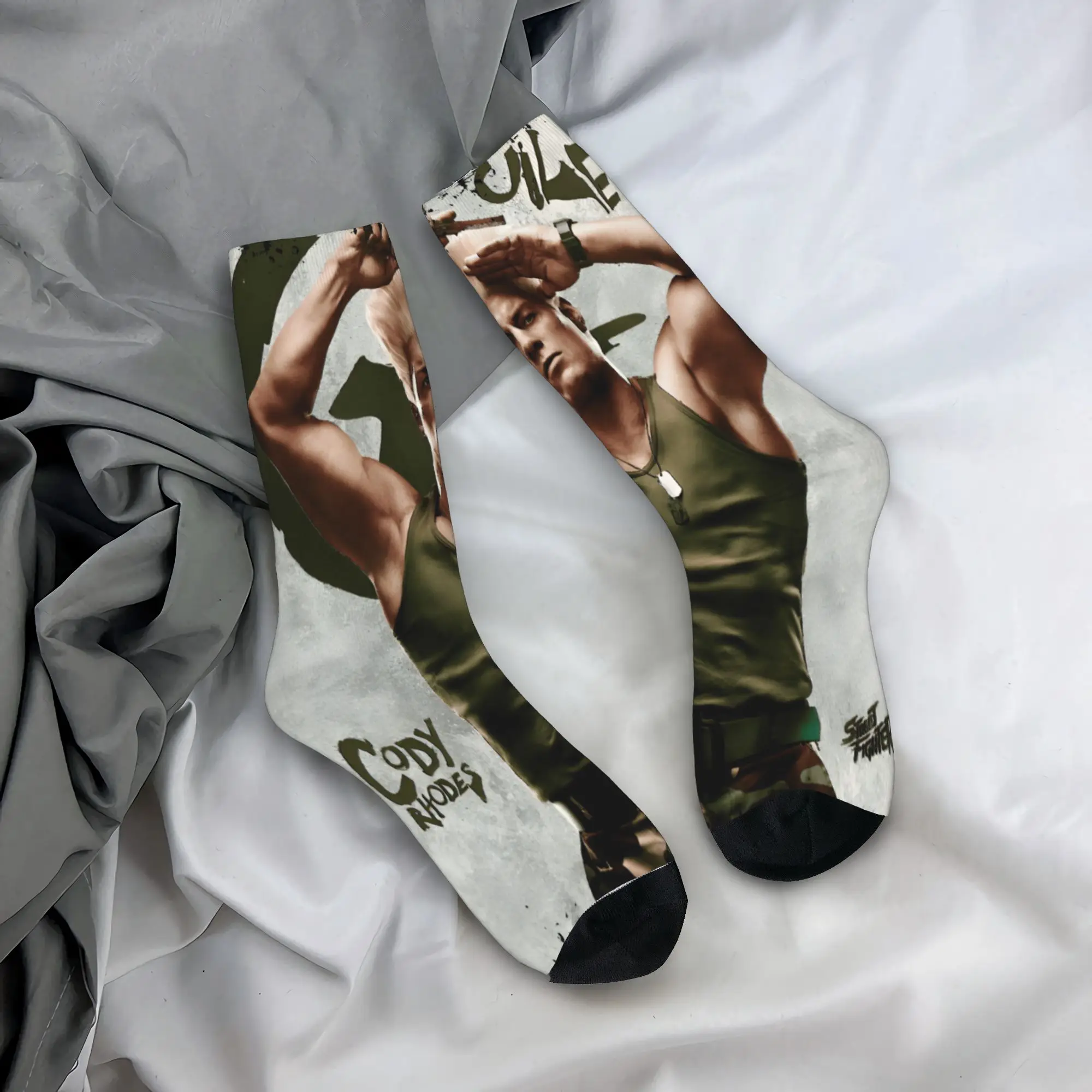 

Носки Streets Fighters Movie 2026 для женщин и мужчин, всесезонные, милые носки средней длины, впитывающие пот