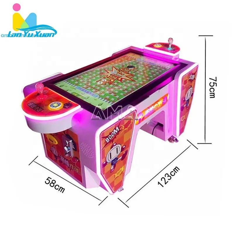 AMA Amusement Arcade Game Machine Coin Operated Children's 32 Inch Video Game Equipment Double Control Robot Game Machine