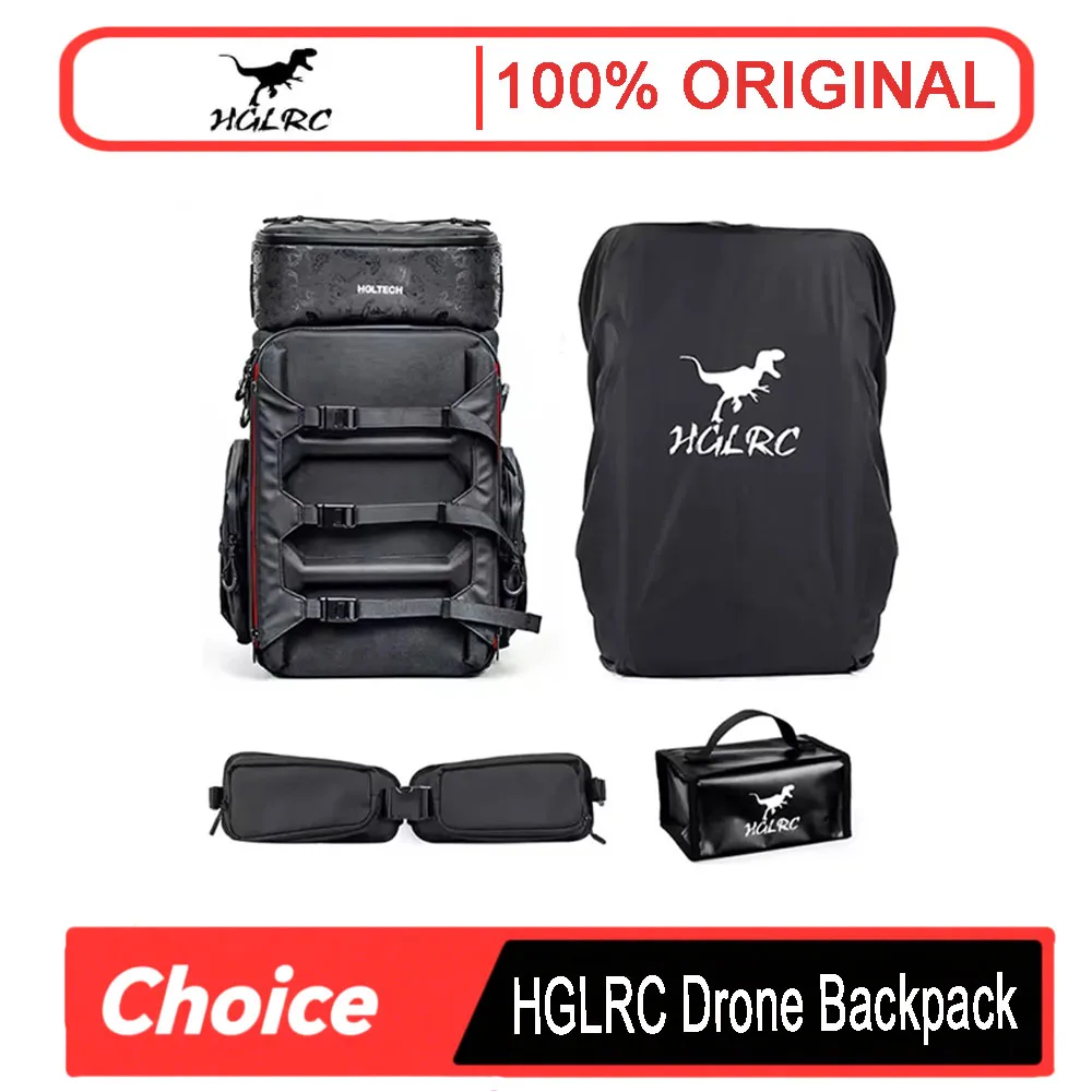 

HGLRC FPV Backpack 360X260X530mm Waterproof Splash-Proof Fabric For RC FPV Freestyle Drones Outdoor Bag