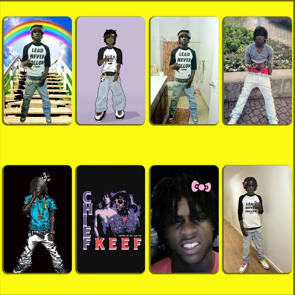 Rapper C-Chief K-Keef Stickers For Debit Bank Credit Cards Metro Bus Pass Sticker Decoration Cover 4PCS Card Skin