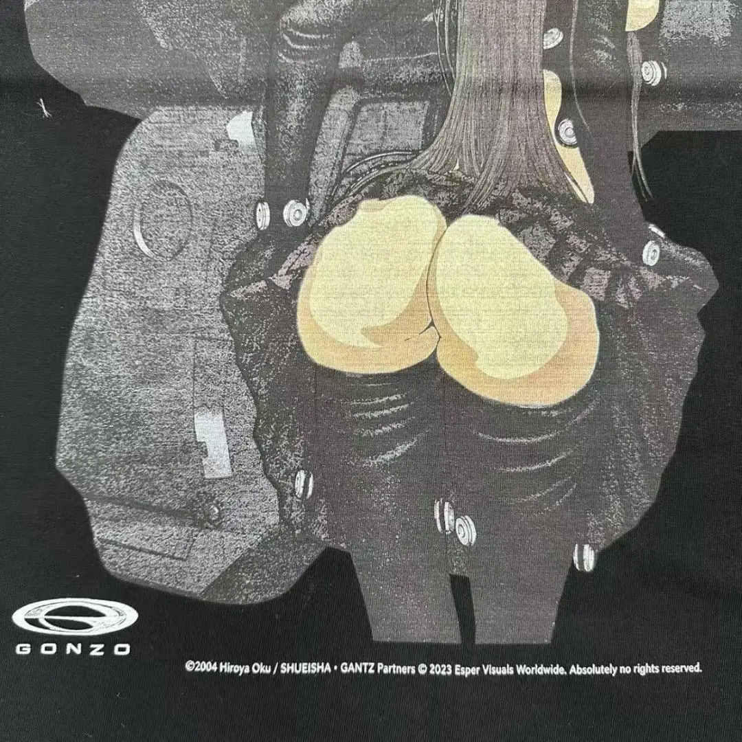 Gantz Kei Kishimoto Anime Manga Grafik-T-Shirt aus Baumwolle für Herren und Damen, Streetwear-T-Shirt – Detail 8
