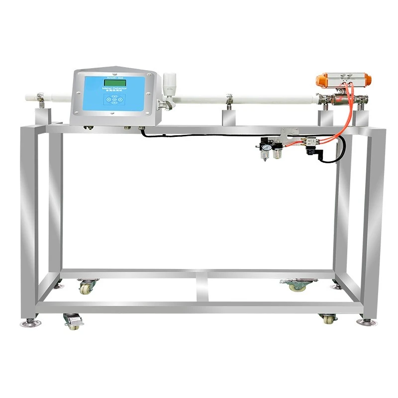 Fruit sauce metal detector, pipeline type automatic removal of metal foreign bodies, sauce machine metal separator
