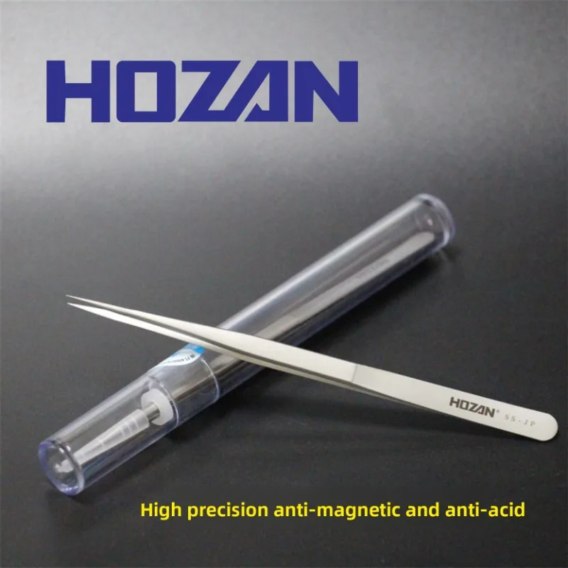 HOZAN SS-JP 302 ملاقط من الفولاذ المقاوم للصدأ غير مغناطيسية عالية الدقة لأداة إصلاح شاشة اللوحة الأم للهاتف