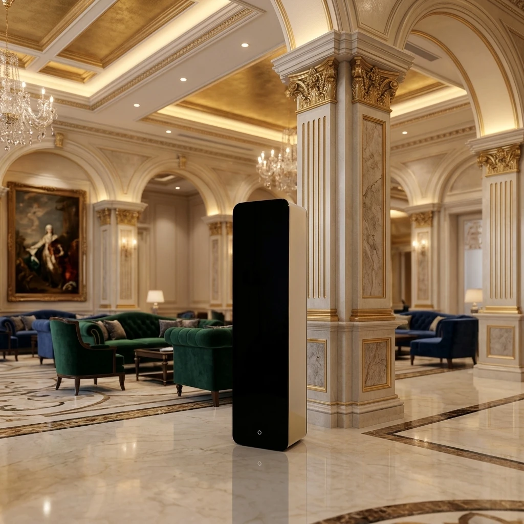 Luxury Commercial Smart Hotel Lobby Fragrance Diffuser Column Type Waterless Essential Oil Diffuser Machine