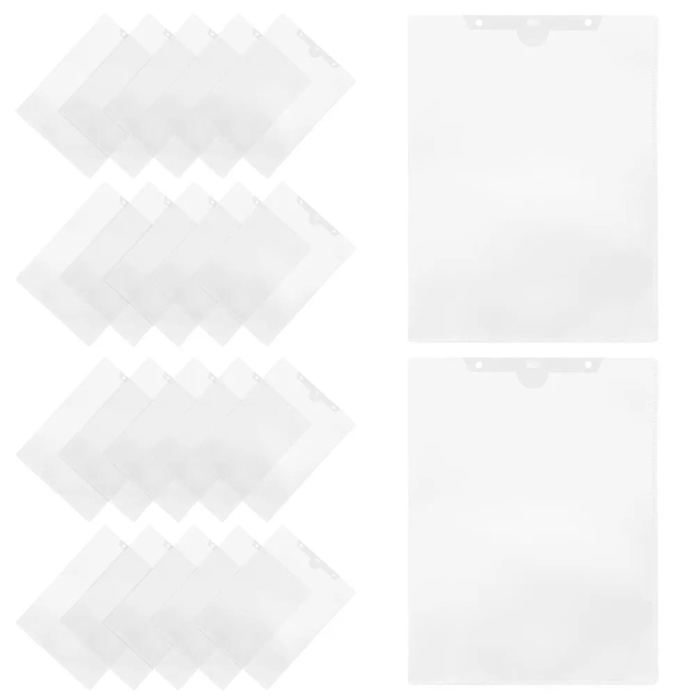 

24 шт. прозрачных пластиковых папок для документов, портативный органайзер для бумаг, защитный чехол для документов